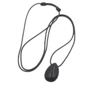 Collana di Pietra - Pietra Naturale Goccia d'Acqua Collana Pendente con Foro Orizzontale Pietra Rossa Pietra vulcanica Semplice Moda Uomo e Donna Gioielli Versatili Estivi, Pietra vulcanica, Taglia