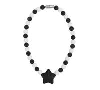 Collana di silicone, per bambini sensoriali, cinturino regolabile facile da pulire carini eleganti, per ragazzi, ragazze per ridurre l'ansia (Black)