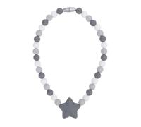 Collana di silicone, per bambini sensoriali, cinturino regolabile facile da pulire carini eleganti, per ragazzi, ragazze per ridurre l'ansia (Grey)
