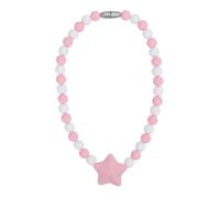 Collana di silicone, per bambini sensoriali, cinturino regolabile facile da pulire carini eleganti, per ragazzi, ragazze per ridurre l'ansia (Pink)