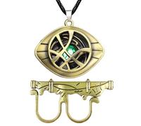 Collana Doctor Strange, Collana Occhio di Agamotto, Collana Doctor Strange Occhio Di Agamotto, Eye of Agamotto Necklace, Gioielli Doctor Strange con Anello, Regalo per Fan Ragazzi di Dr Strange