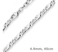 Collana Dollaro In Argento 4,9Mm 45Cm In Argento 925