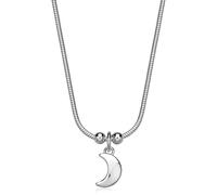 Collana donna acciaio Sagapo cuore stella luna quadrifoglio farfalla cornetto