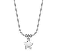 Collana donna acciaio Sagapo cuore stella luna quadrifoglio farfalla cornetto