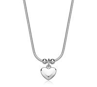Collana donna acciaio Sagapo cuore stella luna quadrifoglio farfalla cornetto