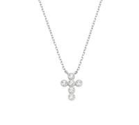 Collana Donna Amen CROCE in Argento 925 rodiato codice CLCRBOBBZ3