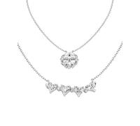 Collana Donna Amen Quadricuore Magnetico in Argento 925 codice CLPMHBB