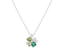 Collana Donna Amen QUADRICUORE Verde Multicolor in Argento 925 codice CLPQUBMVE