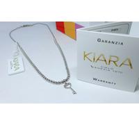 COLLANA DONNA ARGENTO 925,PENDENTE CHIAVE CUORE,LOVE,KIARA CIELO VENEZIA,PERLINE