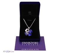 Collana donna argento Swarovski Elements originale G4Love cristalli quadrifoglio