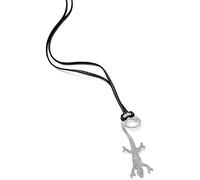 COLLANA DONNA BREIL PENDENTE GECO ACCIAIO DIAMANTATO TJ0576,GIOIELLO IDEA REGALO