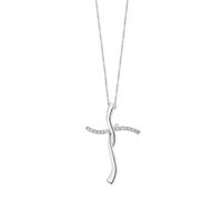 Collana Donna COMETE CROCE GIROCOLLO ORO DIAMANTI codice GLB1387