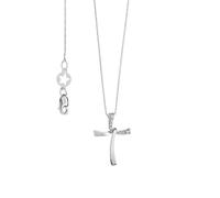 Collana Donna COMETE CROCE GIROCOLLO ORO DIAMANTI codice GLB1563