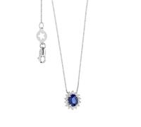 Collana Donna COMETE REGINA GIROCOLLO ORO DIAMANTI ZAFFIRO BLU codice GLB1567