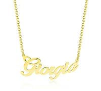 Collana Donna con nome in argento 925% dorato " realizziamo tutti i nomi "