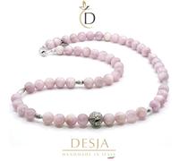 Collana donna con pietre dure naturali di Kunzite e Argento925 confezione rega
