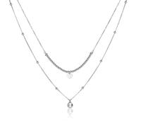 Collana donna doppio filo acciaio cuore stella Sagapo SAR04 SAR09 S'agapo