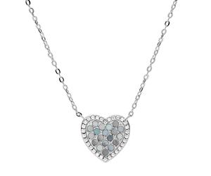 Collana Donna FOSSIL MOP JFS00570040 Argento 925% Cuore