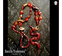 collana donna gioiello art decò nouveau designer NO oro argento pietre serpente
