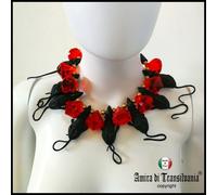 collana donna gioiello pop collier girocollo diamante finto bigiotteria gotica