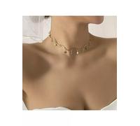 Collana donna girocollo collier decolte pietre dure colorata strass oro 52457