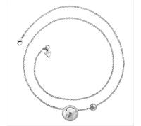 Collana Donna GUESS UBN31309 colore Argento con Sfera e Pietre