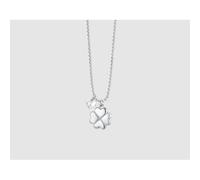 COLLANA DONNA IN ACCIAIO QUADRIFOGLIO E ZIRCONE