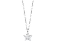 COLLANA DONNA IN ACCIAIO STELLA E CRISTALLI