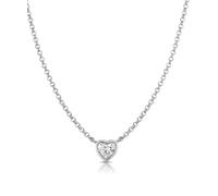 Collana Donna LIU JO LUXURY pendente CUORE Collezione ESSENTIAL in Acciaio Silve