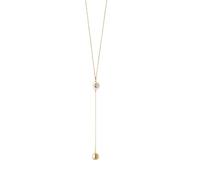 Collana Donna Liujo LJ3010 in Acciaio Oro Catena con Perla 55cm