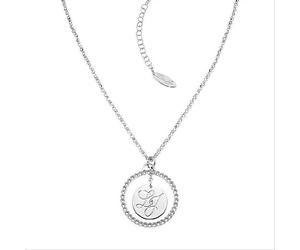 Collana Donna LIUJO LJ703 in Acciaio con Pendente Logato e Pietre 80cm