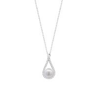 Collana Donna Lotus Silver LP3481-1/1 In Argento Con Perla Bianca E Zirconi