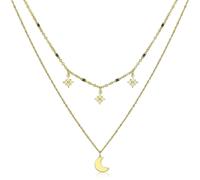 Collana Donna Luna Stelle Sagapo Regalo Fidanzata Romantico Compleanno SDP08