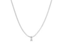 Collana Donna Marlù Sparkles 31CN0001-W in Acciaio Silver Snake con Zircone Bianco