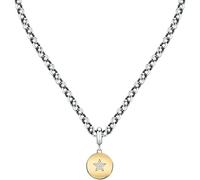 Collana Donna Morellato Drops SCZ1232 Acciaio Ciondolo Pvd Oro Stella + Zirconi