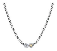 Collana Donna Morellato Drops SCZ1233 Acciaio Ciondoli Pvd Oro + Zirconi