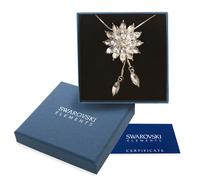 Collana donna oro bianco Swarovski Elements originale G4L cristalli stella neve