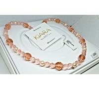 COLLANA DONNA PERLE COLTIVATE PESCA,CRISTALLI,KIARA BY CIELO VENEZIA,LUNGA 80 Cm