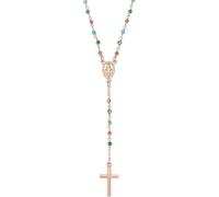 Collana Donna Rosario AMEN CRO10RCVT4 Argento 925% Rosè Croce