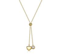 Collana Donna S'Agapõ Acciaio Cristalli Cuore