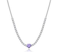 Collana Donna S'Agapõ Acciaio Girocollo Zirconi Cuore