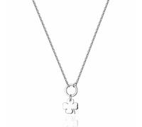 Collana Donna Sagapo SHAC54 Quadrifoglio Acciaio Anallergico Elegante S'Agapo