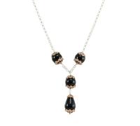 Collana donna sarda giunchiglio in argento con centrale su coccu coppetta rosè