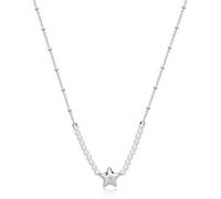 Collana Donna Stella con Perle Sagapo Acciaio Girocollo SSE37
