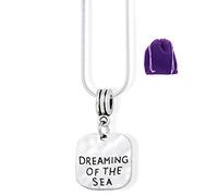 Collana Dreaming of the Sea | Collane da spiaggia e ciondoli oceanici per chiunque ami il mare, una graziosa collana per marinai e diportisti per la vita caraibica e gioielli da spiaggia o collana da
