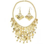 Collana e Orecchini a forma di Monete Oro