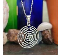 Collana e scatola talismano protettivo in argento sterling 925 con ciondolo...