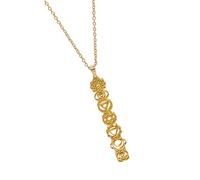 Collana elegante per donne e uomini, in acciaio inox, amuleto per yoga, gioielli da indossare tutti i giorni, catena in acciaio inox, collana da yoga significativa, One Size, come descritto, come