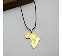 Collana Etnica con pendente Mappa Africana Bigiotteria da Uomo Donna Africa