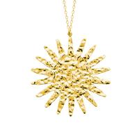 Collana fantasia in acciaio inossidabile dorato, catena 50 cm con ciondolo a forma di sole, gioielli da donna alla moda, gioielli estivi da spiaggia